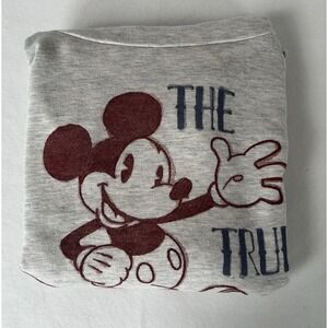 VTG Disney Mickey Mouse The True 1928 Original Sweatshirt‎ Lace Cord Women's 2XL